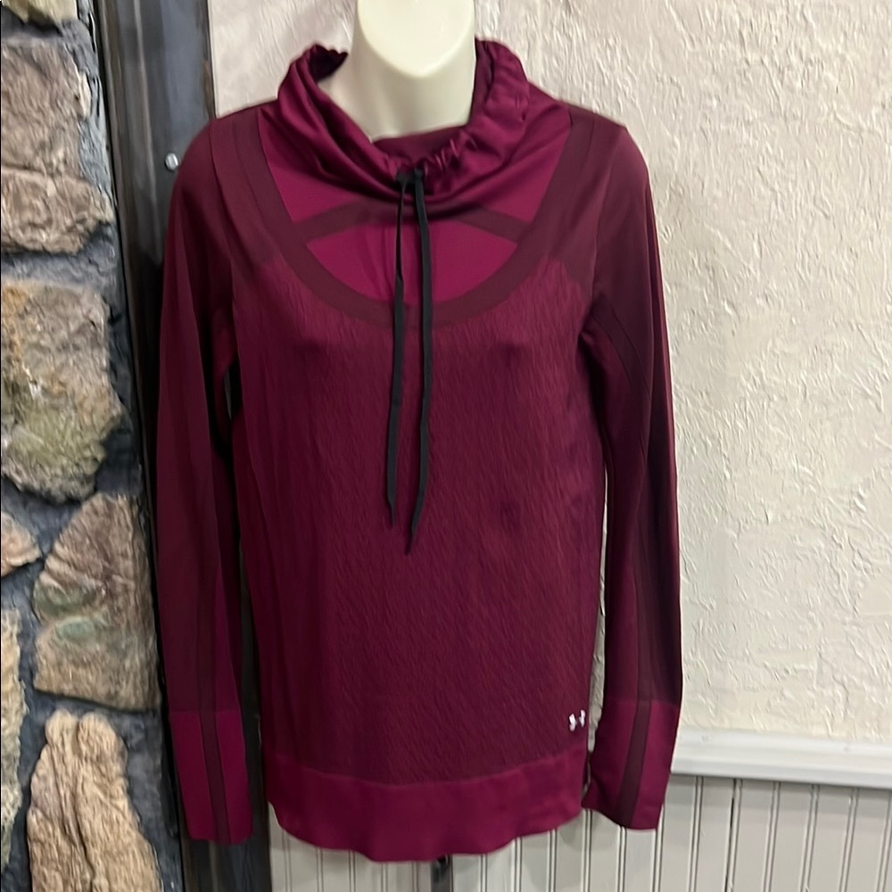 Under Armour Threadborne Burgundy Hoodie